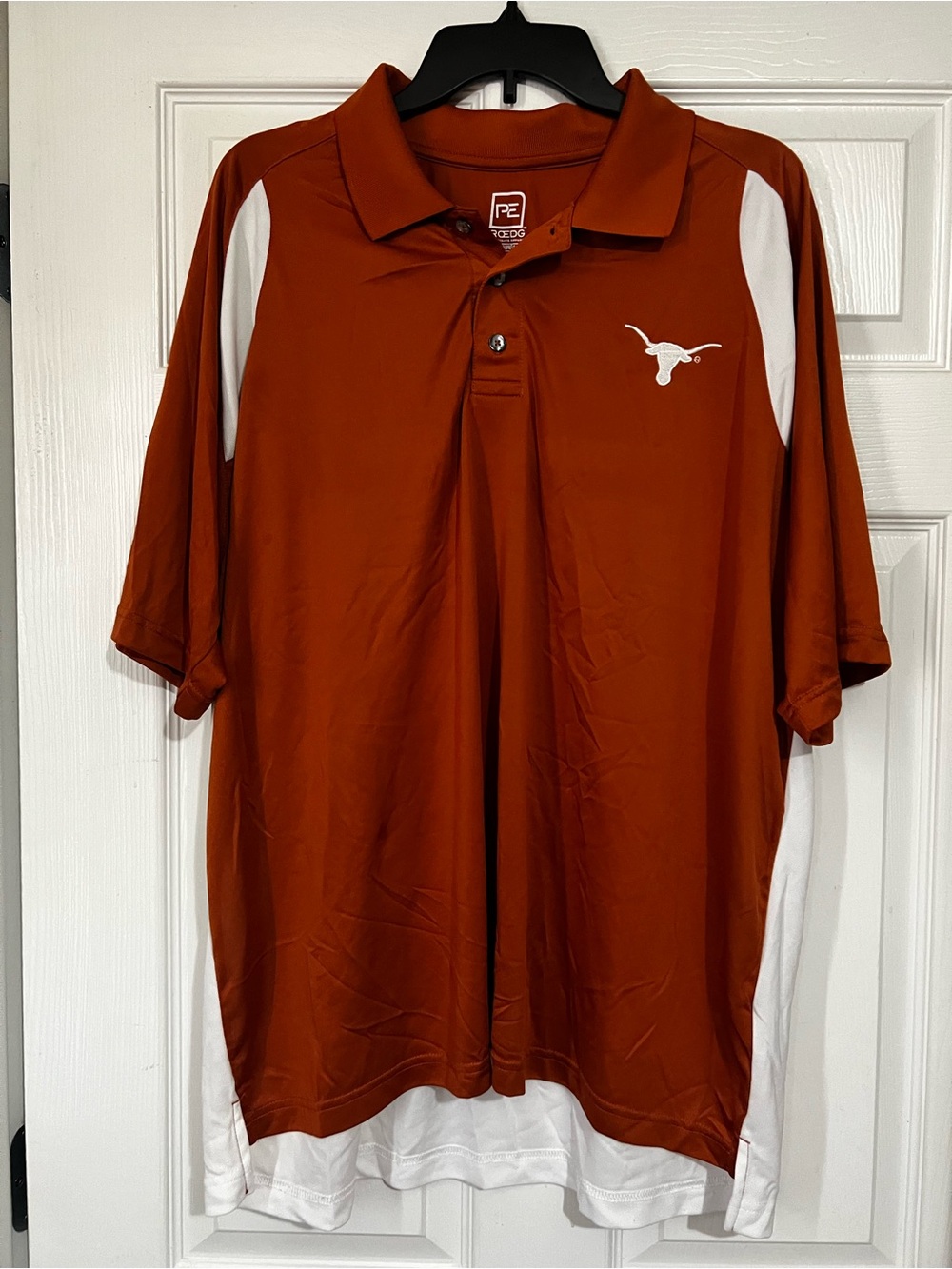 Texas Longhorns Burnt Orange and White Polo